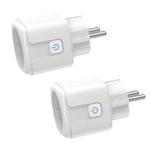 Enchufe Inteligente WiFi, 2 Pack Enchufe Wifi Medidor Consu…