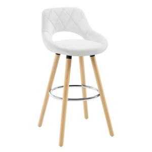 WOLTU Taburete Cocina, Taburete Alto con Respaldo Ahuecado…