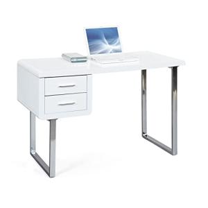 Inter Link - Escritorio blanco brillante - MDF lacado - Esc…