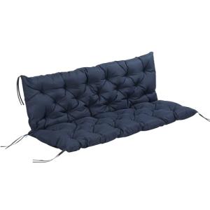 Outsunny Cojín para Banco con Respaldo 150x98x8 cm Colchón…