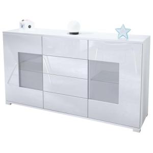 Vladon Aparador cómoda Grömitz V1, Cuerpo en Blanco Mate/Fr…