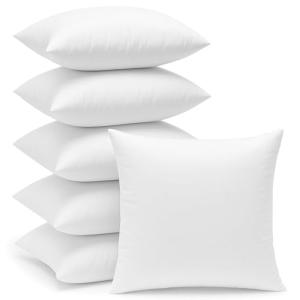 ForenTex Relleno Cojín 45x45 cm (Pack de 6), Fibra Virgen S…