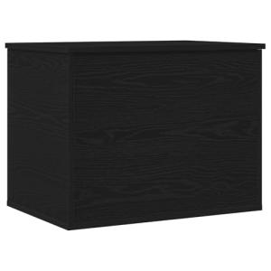 vidaXL Caja de Almacenamiento con Tapa Roble Negro 60x42x46…