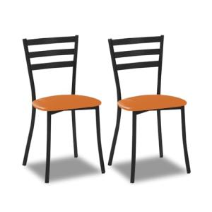 ASTIMESA Silla de Comedor, Naranja, 39 cm x 46 cm x 84 cm