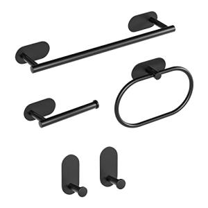 Eucomir Juego De Toallero De Baño, 5 Piezas Accesorios con…