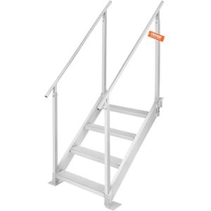 VEVOR Escalera de Muelle Altura Ajustable 75-96 cm Pontón E…