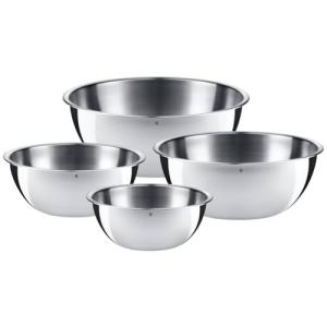 WMF Bol Gourmet - Set de 4 Cuencos de Mezcla (0,75L, 1L, 2L…