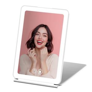 ROTOPATA Espejo Maquillaje Recargable con Aumento de 5X, Es…
