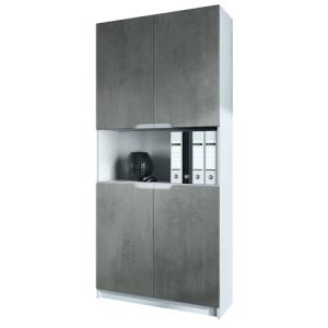 Vladon Armario Oficina Logan V2, Mueble Archivador con 5 Co…