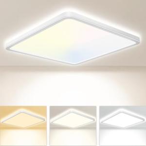 Seruno X Plafon LED Techo 24W 3200LM, IP54 Lampara Techo 60…