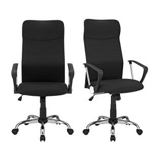 SONGMICS Silla de Oficina, Juego de 2, Silla de Escritorio…