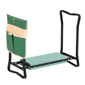 Outsunny Taburete de Jardín Plegable con Bolsa para Herrami…