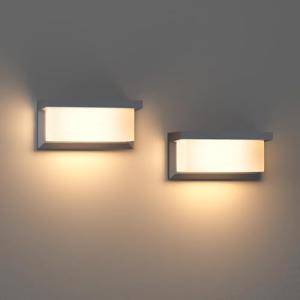 Klighten 2 lámparas de pared para exteriores, casquillo E27…