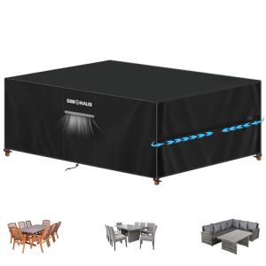 SIMPHAUS Funda Jardin Exterior Impermeable Funda Mesa Jardi…