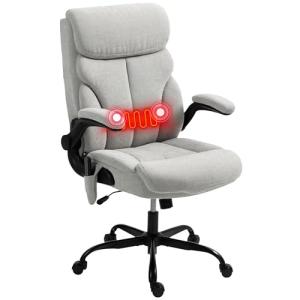 HOMCOM Silla de Oficina con Masaje y Función de Calefacción…