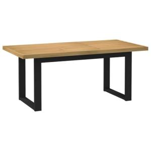 vidaXL Mesa de Comedor NOAIN Patas U Madera Maciza Pino 180…