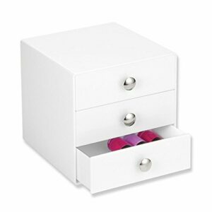 iDesign Organizador de maquillaje con 3 cajones, compacta m…