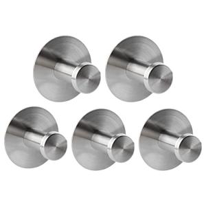 Encuryna 5 Piezas Ganchos Adhesivos para Pared Acero Inoxid…