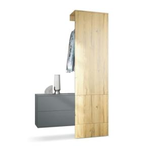 Vladon Mueble recibidor Carlton Set 2, Mueble de Entrada Co…