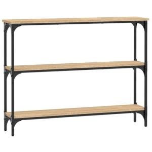 vidaXL Mesa Consola Madera de ingeniería Roble Sonoma 100x2…