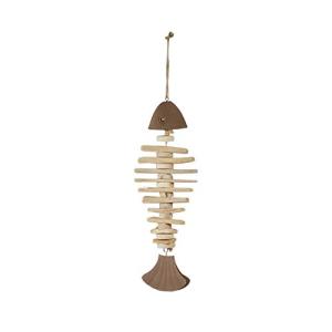 Sigris - Figura Madera Pez Colgante 40 cm