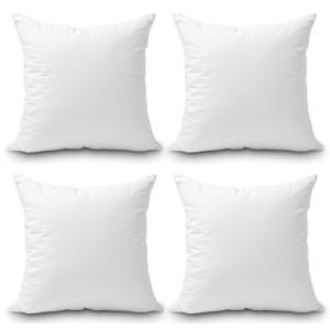ForenTex Relleno Cojín 45x45 cm (Pack 4), Fibra Virgen Sili…
