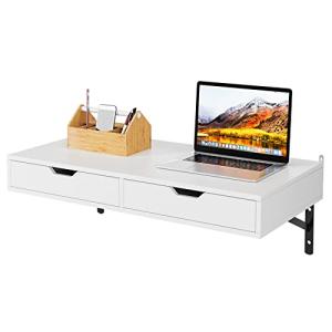 FOREHILL Mesa de Pared con 2 Cajones, Escritorio de Pared,…
