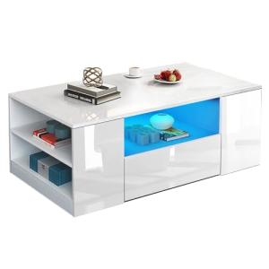 Nyana Mesa de Centro Moderna Home | con luz LED integrada |…