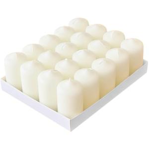 Horeca Candles - Velas de pilar - Marfil - Juego de 20 vela…