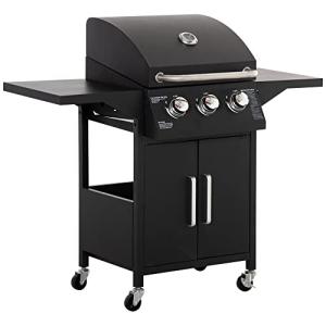 Outsunny Barbacoa de Gas con 3 Quemadores 8,7 KW Termómetro…