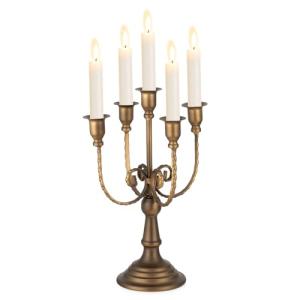 Sziqiqi Candelabros de 5 Brazos Portavelas Vintage, 29.5cm…