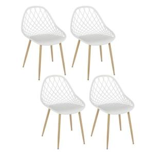 HOME DECO FACTORY, Juego de 4 sillas al Aire Libre, Málaga,…