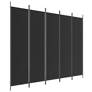 vidaXL Biombo Divisor de 5 Paneles Separador Decoración Hab…