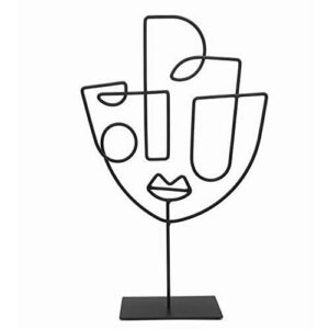 COZYMONDO Moderna figura decorativa: arte de una sola línea…