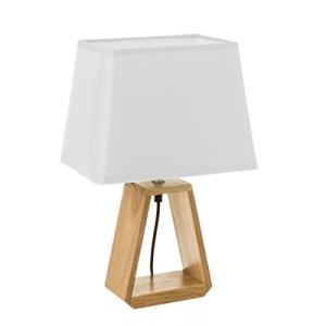 LOLAhome - Lámpara de mesa de madera de 41cm con casquillo…