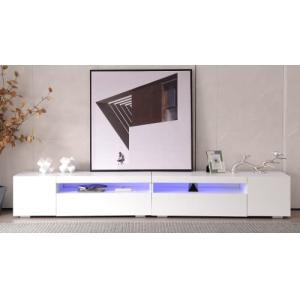 Mueble para TV Blanco con función LED Ajustable, 240 cm de…