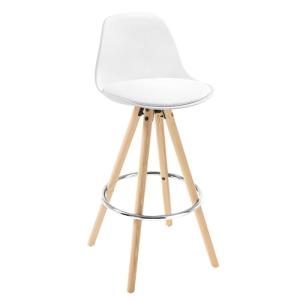 WOLTU Taburete de Bar, Taburete Cocina con Respaldo y Repos…