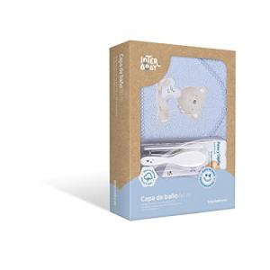 INTERBABY - Set Capa de Baño Love You Azul y Juego de Cepil…