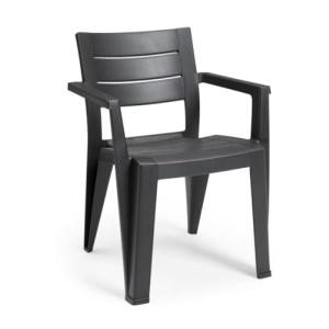Keter 246188 Julie - Silla de jardín Exterior, Gris