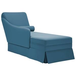 vidaXL Chaise Longue Respaldo reposabrazos Derecho Terciope…