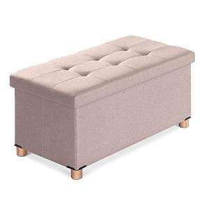 BRIAN & DANY Puf contenedor, arcón rectangular otomano con…