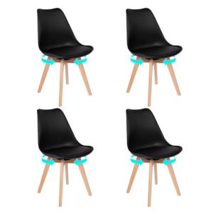 EGGREE Pack de 4 Sillas de Comedor Giratoria, Silla Girator…