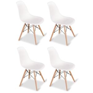 M1C - Pack 4 Sillas de comedor, Sillas de cocina estilo nór…