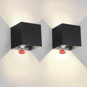 Mille Lucciole 2 Piezas Aplique de Pared Exterior con Senso…