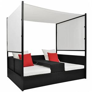 MOONAIRY Cama de jardín con toldo, Cama Exterior Jardin, Tu…