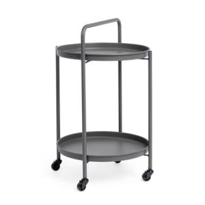 KONTE.DESIGN Carrito plegable AUSTIN de acero antracita, co…