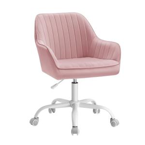 SONGMICS Silla de Oficina con Superficie de Tela de Terciop…