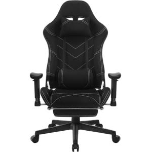 WOLTU Silla Gaming, Transpirable Tela Ergonómica Gaming par…