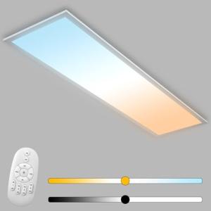 Omdekor Lámpara de techo LED 120x30 cm, panel ultrafino de…