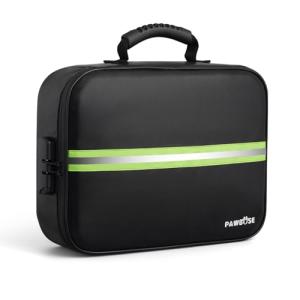 PAWBOSE Caja Fuerte Ignífuga con Cerradura, Bolsa para Docu…